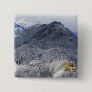 Schloss Hohenschwangau 15 Cm Square Badge