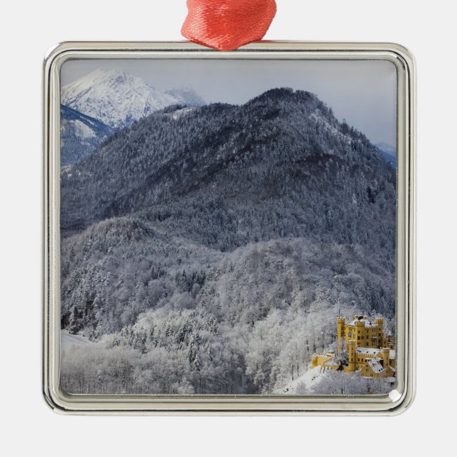 Schloss Hohenschwangau Metal Tree Decoration (Front)