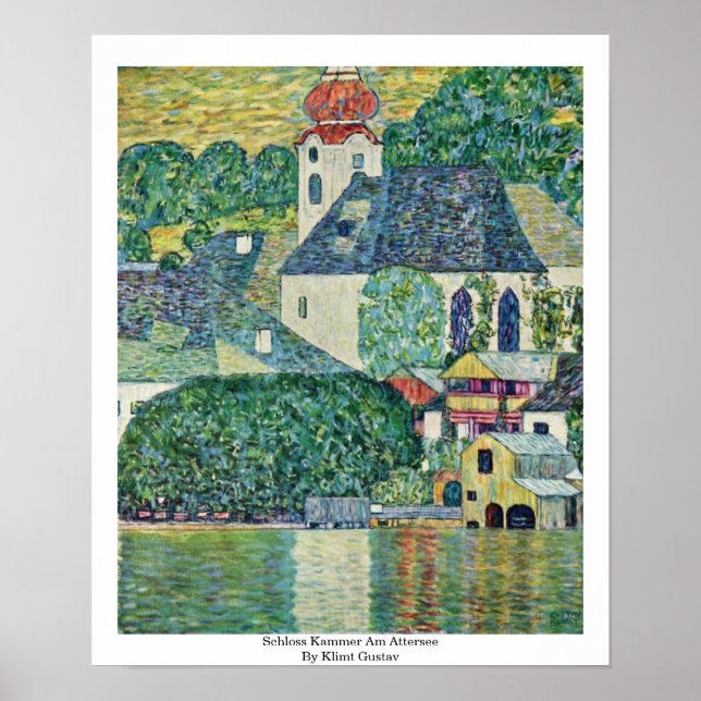 Schloss Kammer Am Attersee By Klimt Gustav Poster (Front)