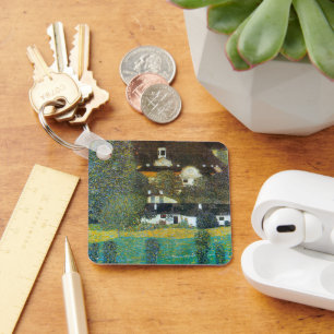 Schloss Kammer on the Attersee II By Gustav Klimt Key Ring