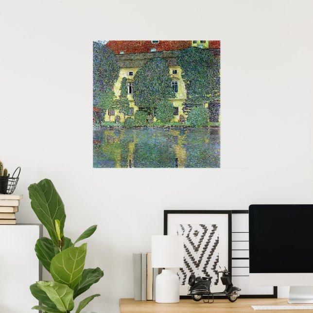 Schloss Kammer on the Attersee III By Gustav Klimt Poster (Home Office)