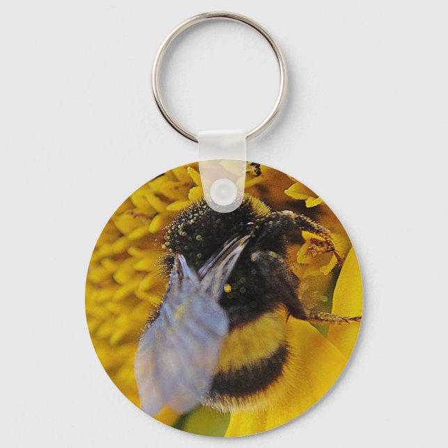 Schlüsselanhänger fleissige hummel key ring (Front)