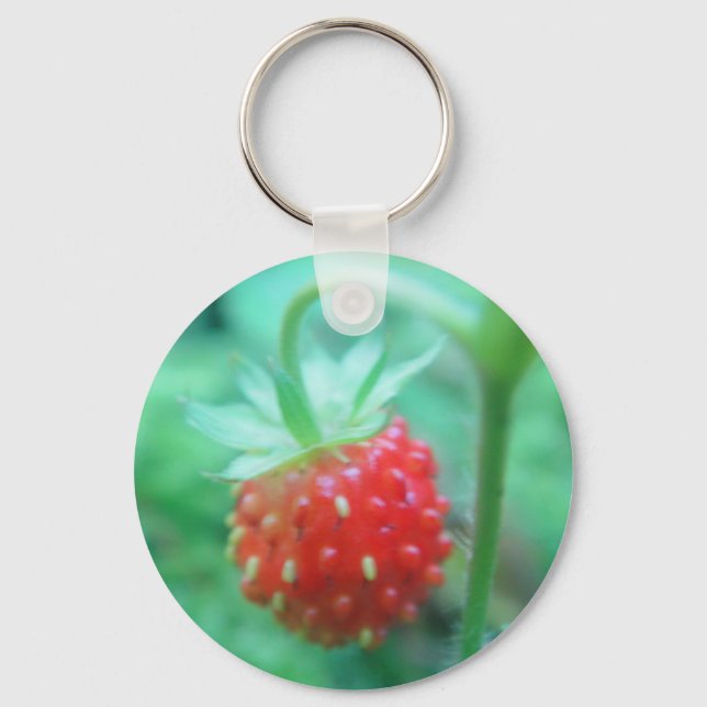 Schlüsselanhänger kleine Walderdbeere Key Ring (Front)