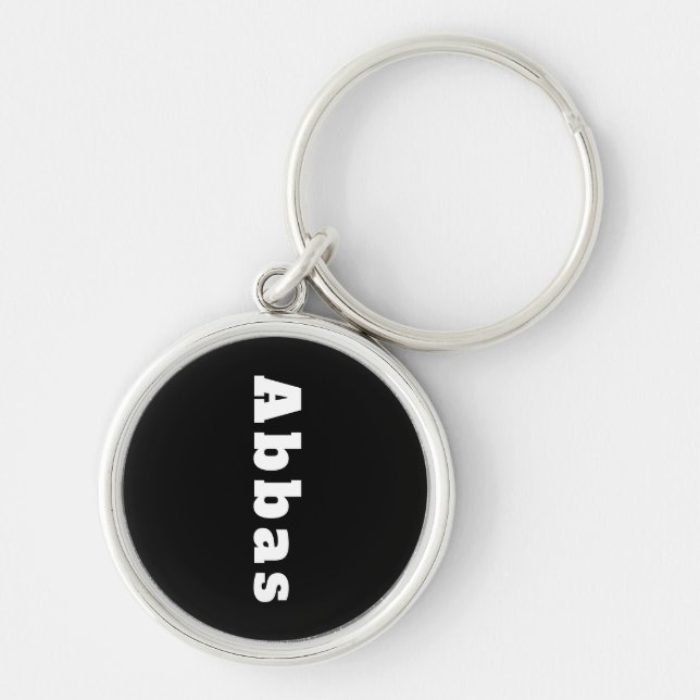 Schlüsselanhänger mit Namen Abbas Key Ring (Front)
