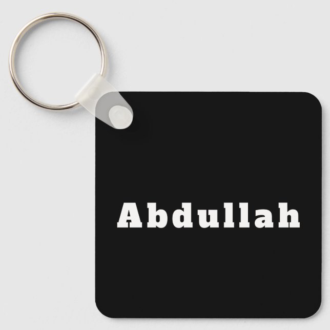 Schlüsselanhänger mit Namen Abdullah Key Ring (Front)