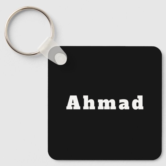 Schlüsselanhänger mit Namen Ahmad Key Ring (Front)
