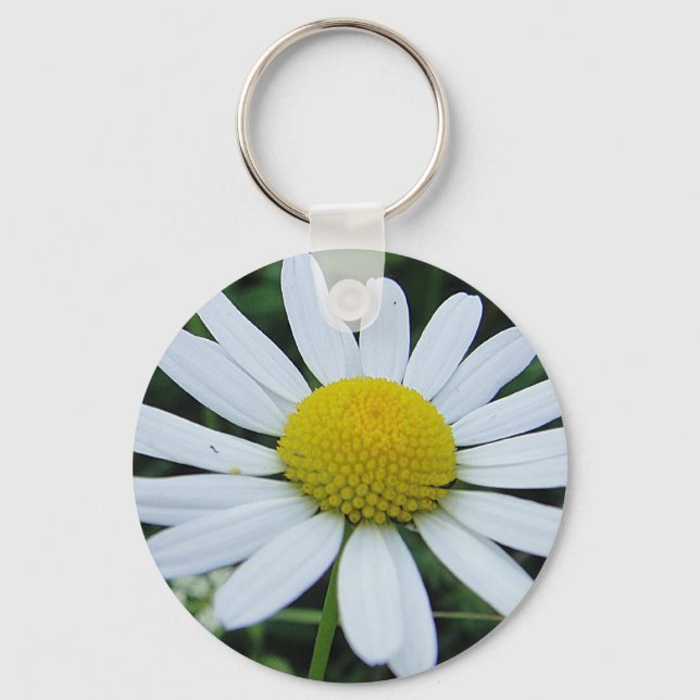 Schlüsselanhänger weisse Margerite Key Ring (Front)