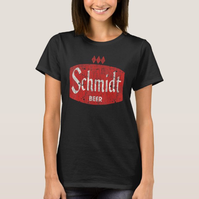 Schmidt Beer Retro Defunct Brewing T-Shirt (Front)