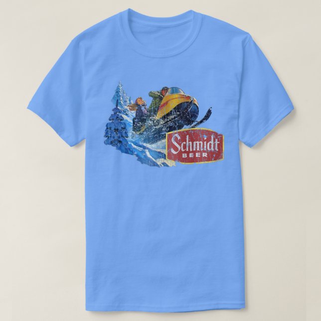 Schmidt Beer Snowmobile  T-Shirt (Design Front)