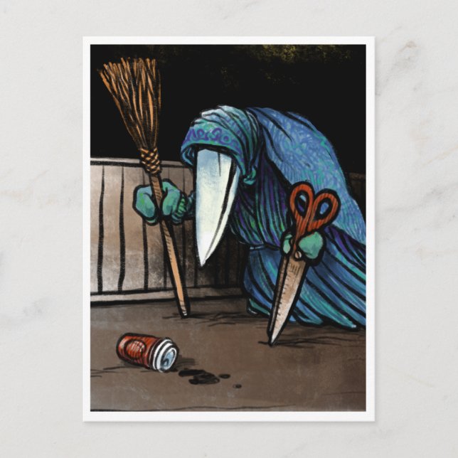 Schnabelperchten - Spooky Yule Critter Postcard (Front)