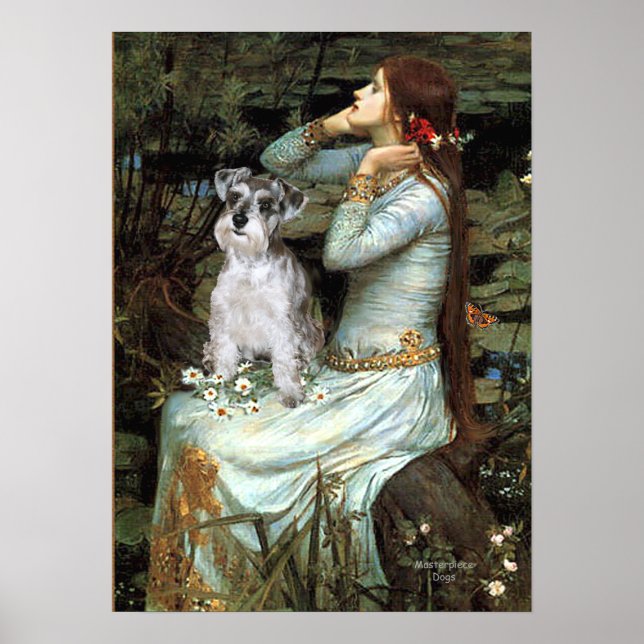 Schnauzer 13 - Ophelia Seated Poster (Front)