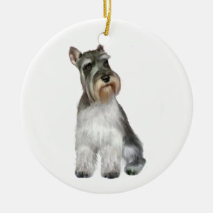 Schnauzer (A11) Ceramic Tree Decoration