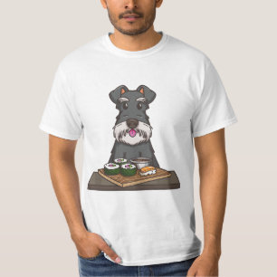 Schnauzer And Sushi Japanese Food And Dog Lovers G T-Shirt