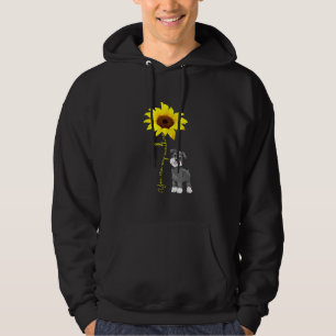 Schnauzer Are My Sunshine Sunflower Schnauzer Mum Hoodie