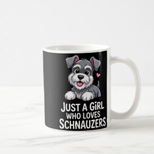 Schnauzer Art For Women Girls Kids Mini Schnauzer  Coffee Mug