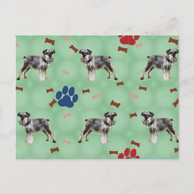 Schnauzer Art Postcard (Front)