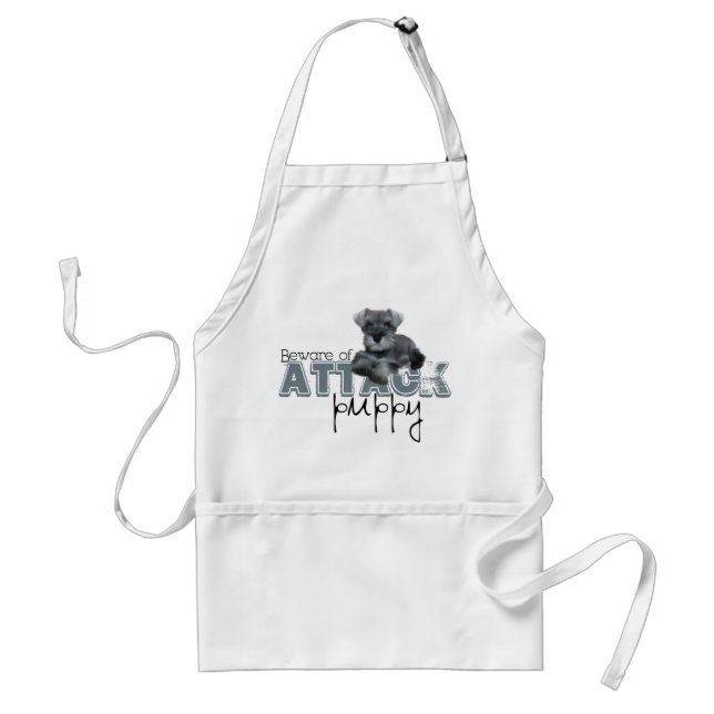Schnauzer Attack Apron (Front)