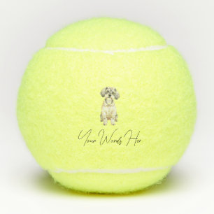 Schnauzer ball, perfect dog gift tennis balls