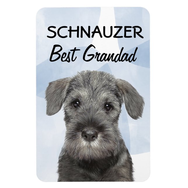 Schnauzer Best Grandad Magnet (Vertical)