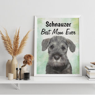 Schnauzer Best Mum  Poster