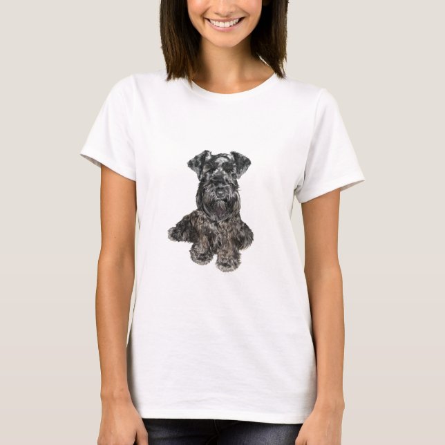 Schnauzer (black) T-Shirt (Front)