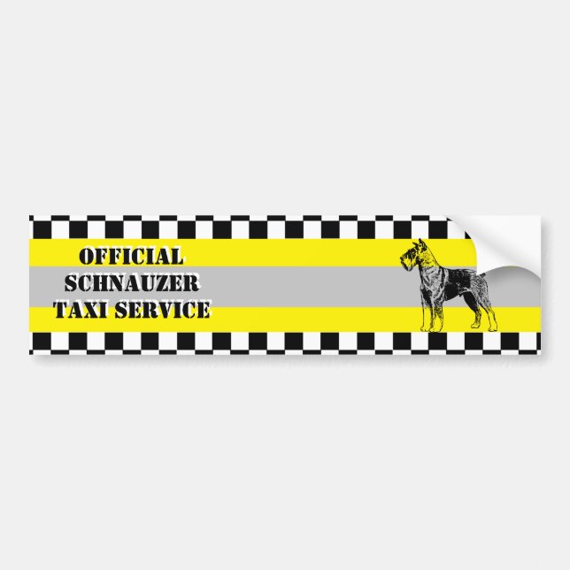 Schnauzer Bumper Sticker (Front)