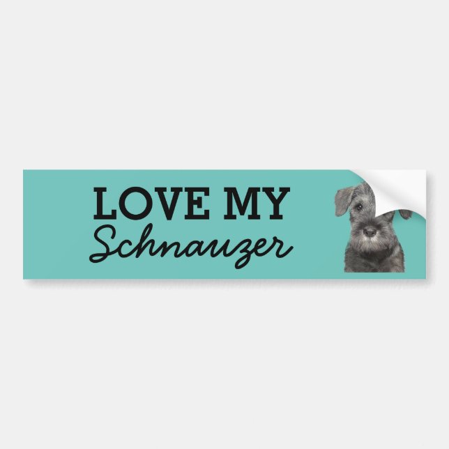 Schnauzer bumper sticker (Front)
