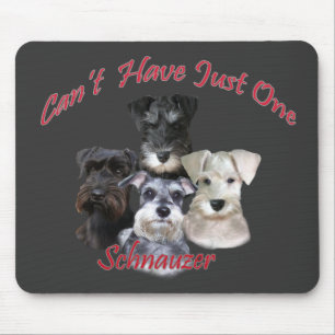 Schnauzer Can't Have Just One Mouse Pad