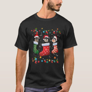 Schnauzer Christmas Socks Funny Xmas Pajama Dog Lo T-Shirt