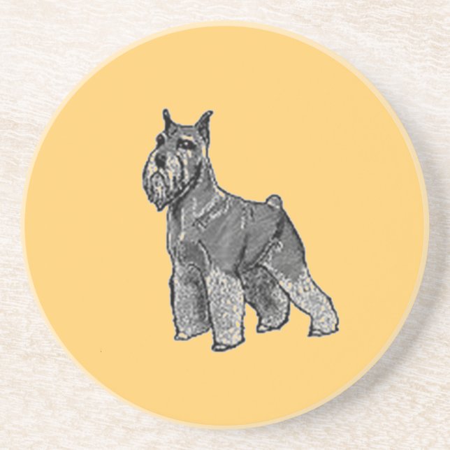 Schnauzer Coaster (Front)