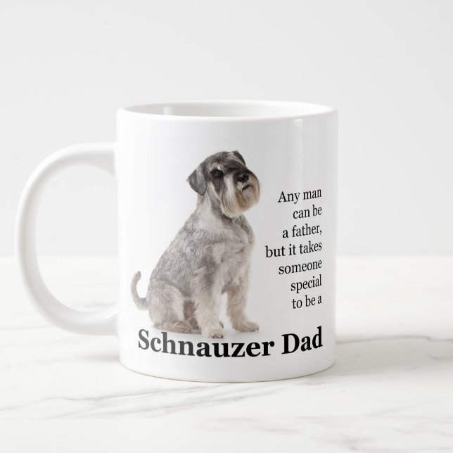 Schnauzer Dad Jumbo Mug (Left)