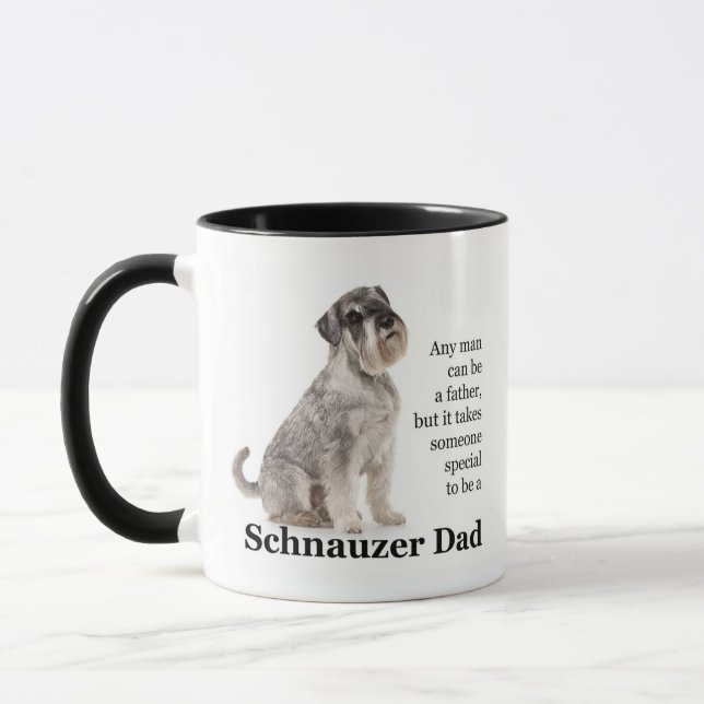 Schnauzer Dad Mug (Left)