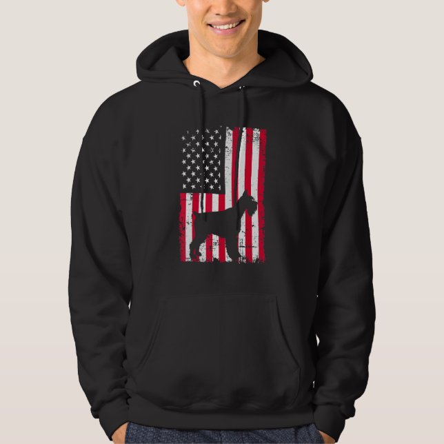 Schnauzer Dog 1 Hoodie (Front)