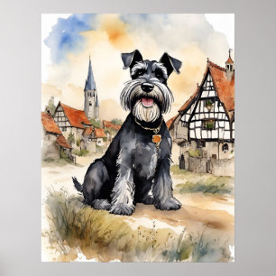 Schnauzer - Dog Art Print