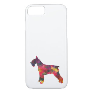 Schnauzer Dog Breed Geo Silhouette Multi Case-Mate iPhone Case