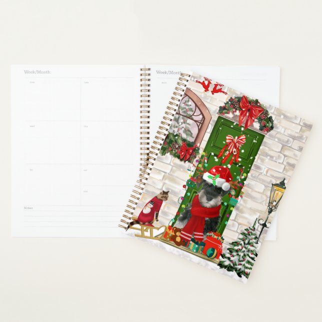 Schnauzer Dog Christmas  Planner (Display)