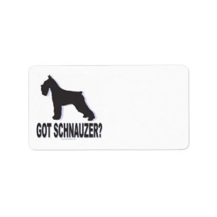 Schnauzer/Dog Label