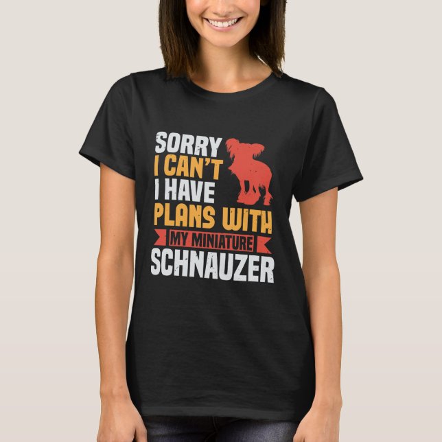 Schnauzer Dog Lover T-Shirt (Front)