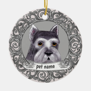 Schnauzer Dog Loving Memory ornament