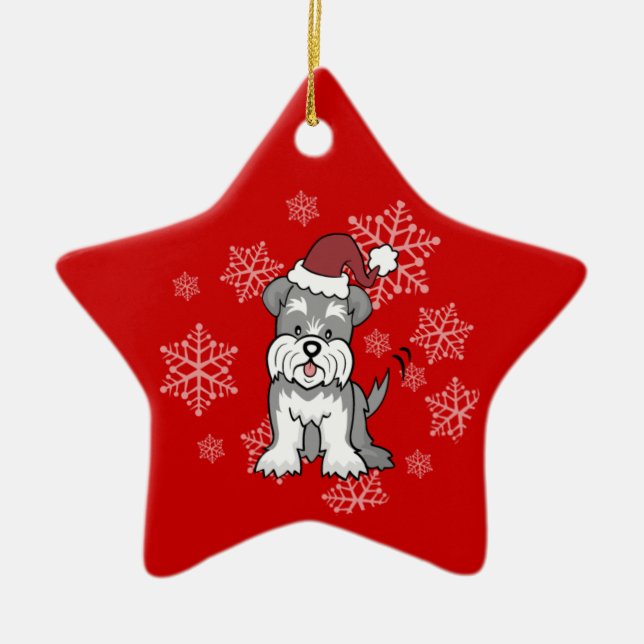 Schnauzer Dog Ornament (Front)