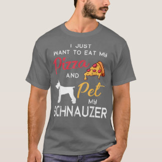 Schnauzer Dog Pizza Lover Owner Christmas Birthday T-Shirt