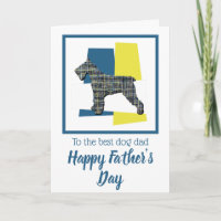 Schnauzer Dog Silhouette TriColour Father’s Day