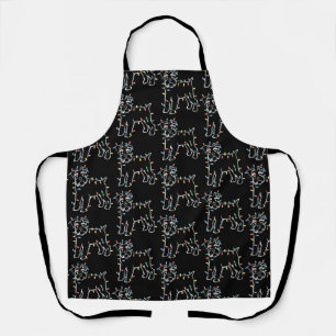 Schnauzer Dogs Tree Christmas Xmas Pet Animal Dog Apron
