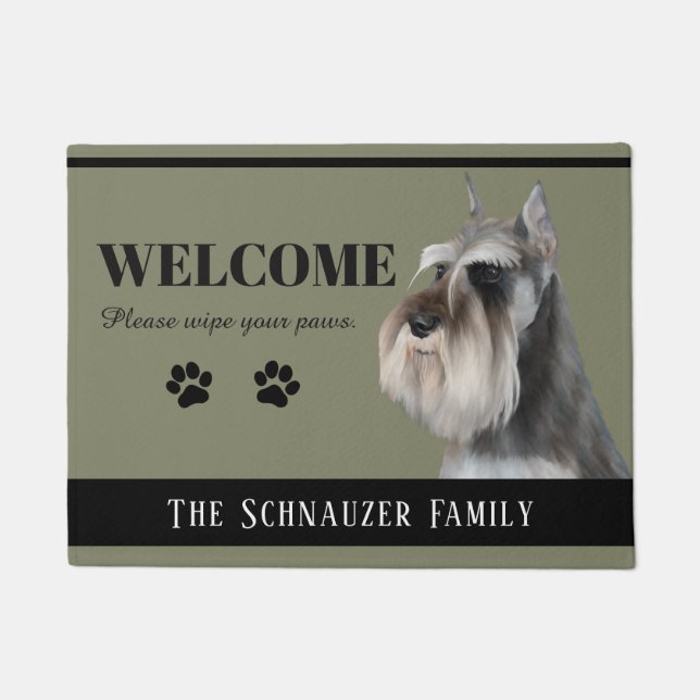 Schnauzer Doormat (Front)