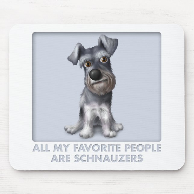 Schnauzer Favourite Mouse Pad (Front)