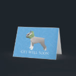 Schnauzer Get Well Soon Design Card<br><div class="desc">This silhouette can also represent: Miniature Schnauzer,  Standard Schnauzer,  Schnauzer,  Kerry Blue Terrier,  Black Russian Terrier,  Berger,  Picard,  Laekenois,  Irish Blue Terrier,  Zwergschnauzer,  Soft Coated Wheaten,  Wheaten Terrier,  Irish Soft-Coated Wheaten,  Soft-Coated Wheaten,  Wheatie,  Wirehair Pinscher,  Munich Schnauzer,   Muncher</div>