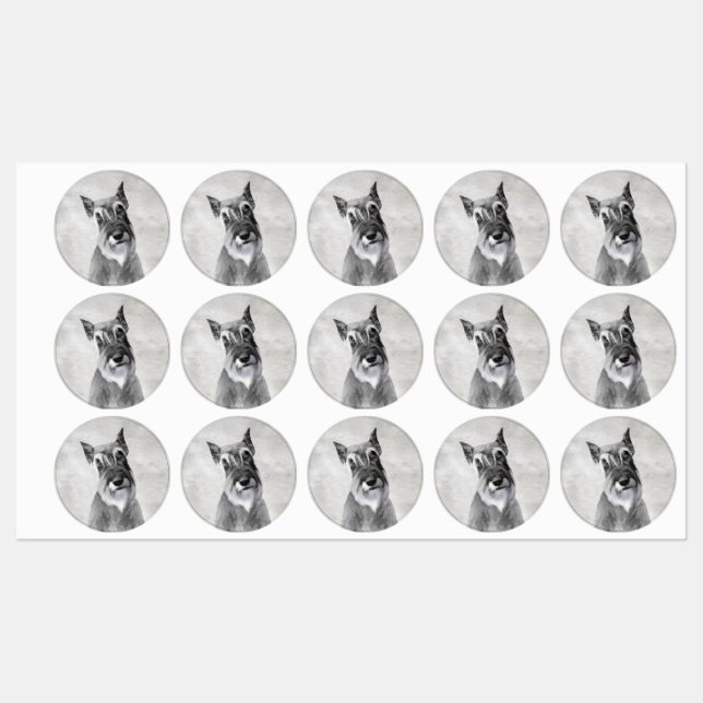 Schnauzer (Giant) - Cute Original Dog Art (Sheet)