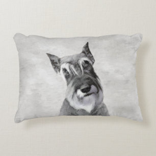 Schnauzer (Giant) - Cute Original Dog Art Decorative Cushion
