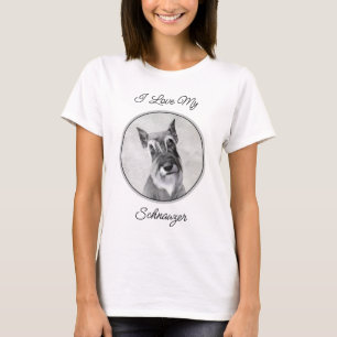 Schnauzer (Giant) - Cute Original Dog Art T-Shirt