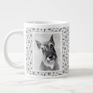 Schnauzer (Giant) Painting - Dog Art Large Coffee Mug